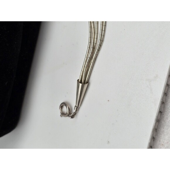 Vintage STC Sterling Silver Concho Jewelry Set – Necklace, Bracelet, and... - Picture 5 of 12